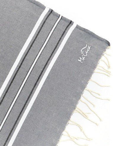 Funda hogar Madeira 2,5x1,5m. — Color: Gris oscuro | Negro | Blanco