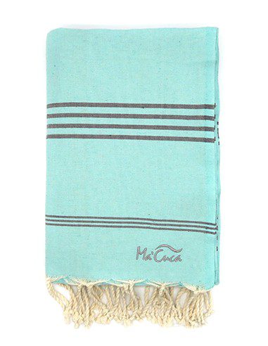 Funda hogar Las Palmas 3x2m. — Color: Verde agua | gris