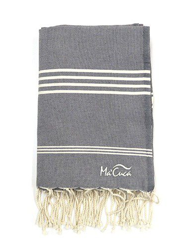 Funda hogar Las Palmas 3x2m. — Color: Gris oscuro | Crudo