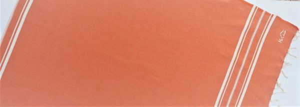Funda hogar Madeira 3x2m. — Color: Naranja | Blanco