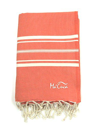 Funda hogar Madeira 3x2m. — Color: Naranja | Blanco