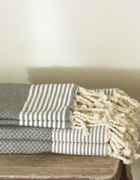 Toalla baño Zante 50x50cm. — Color: Gris claro