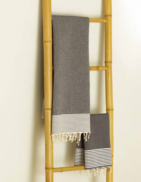 Toalla baño Zante 50x50cm. — Color: Gris oscuro