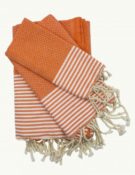 Toalla baño Zante 50x50cm. — Color: Naranja