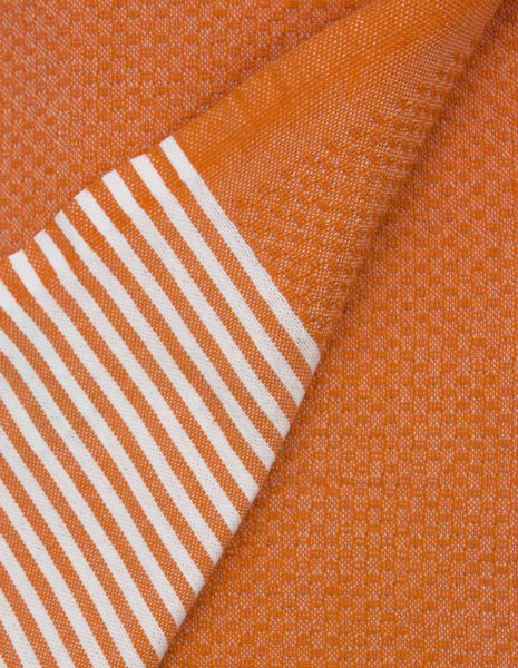 Toalla de playa Zante 2x1m. — Color: Naranja | Blanco