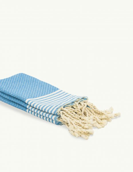 Toalla baño Zante 50x50cm. — Color: Azul turquesa