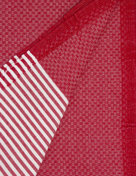 Toalla de playa Zante 2x1m. — Color: Rojo | Blanco
