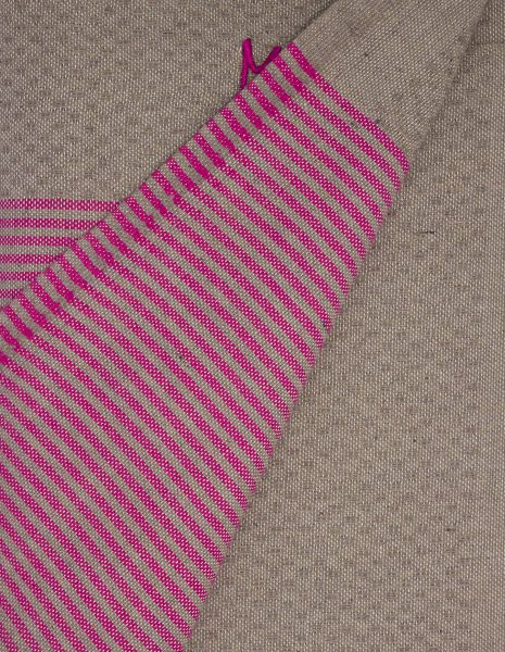 Toalla de playa Zante 2x1m. — Color: Taupe | Fucsia