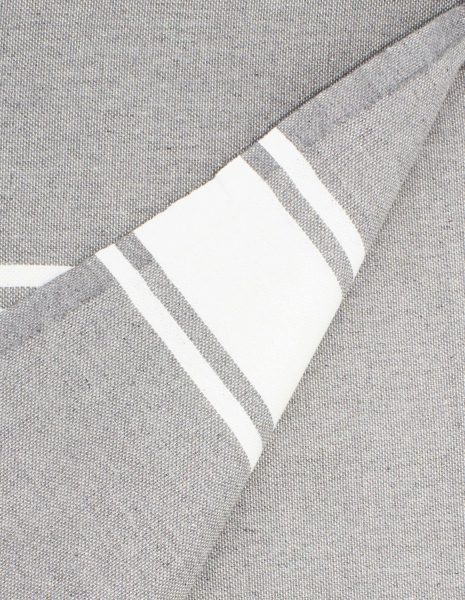 Toalla de playa Corfu 2x1m. — Color: Gris claro | Blanco