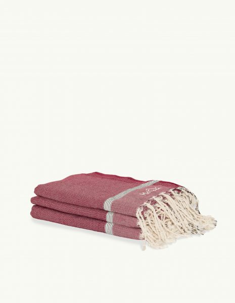 Toalla playa Natte 2x1m. — Color: Burdeos
