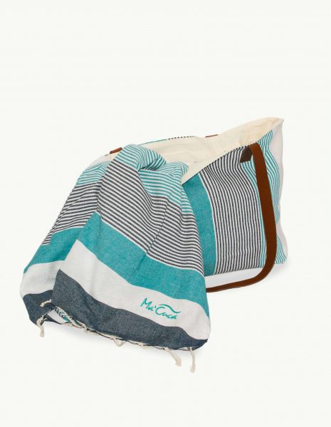 Bolso asa cuero Medina botón