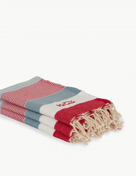 Toalla playa Medina 2x1m. — Color: Rojo| Jean