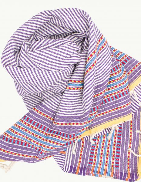 Toalla playa Berber 2x1m. — Color: Violeta