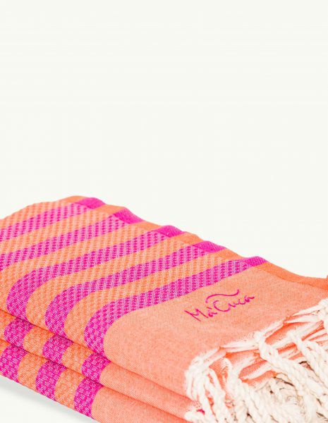 Toalla Marinera 2x1m. — Color: Naranja | Fucsia