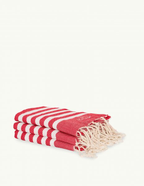 Toalla Marinera 2x1m. — Color: Rojo | Blanco