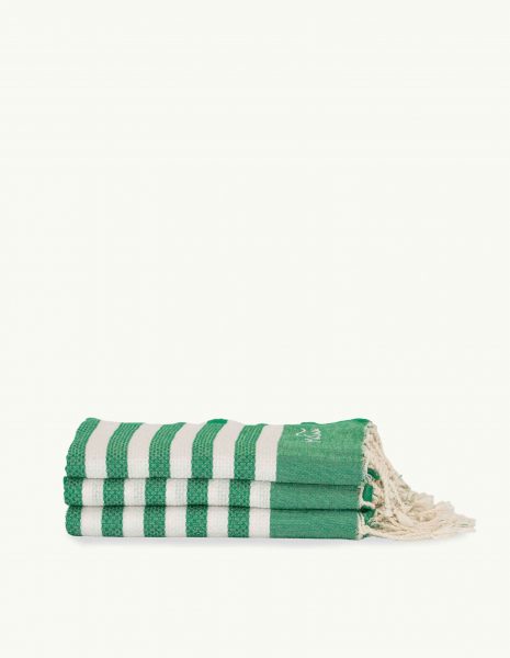 Toalla Marinera 2x1m. — Color: Verde | Blanco