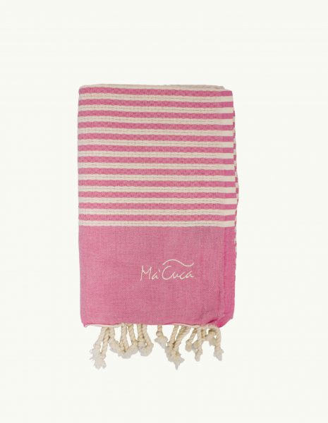 Toalla de playa Marinera 2x1m. — Color: Rosa | Crudo