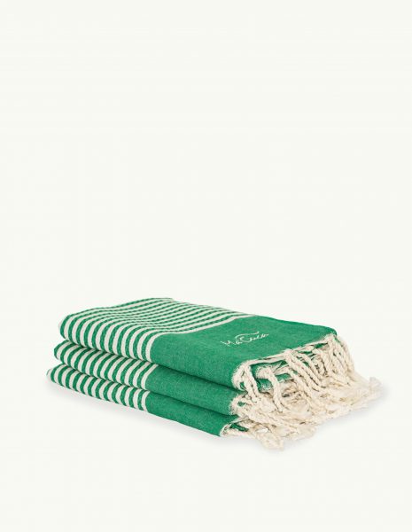 Toalla de playa Marinera 2x1m. — Color: Verde | Crudo