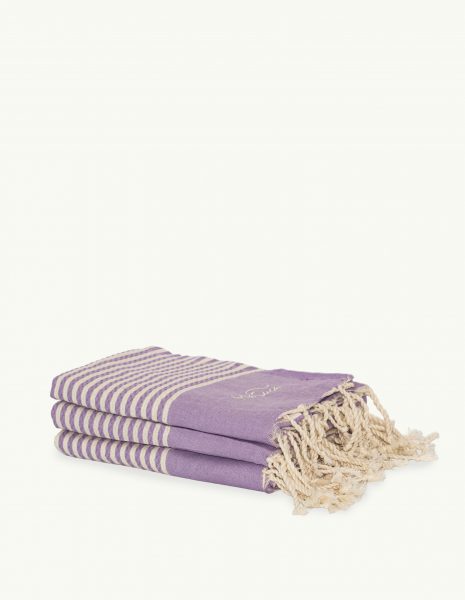 Toalla de playa Marinera 2x1m. — Color: Lavanda | Crudo