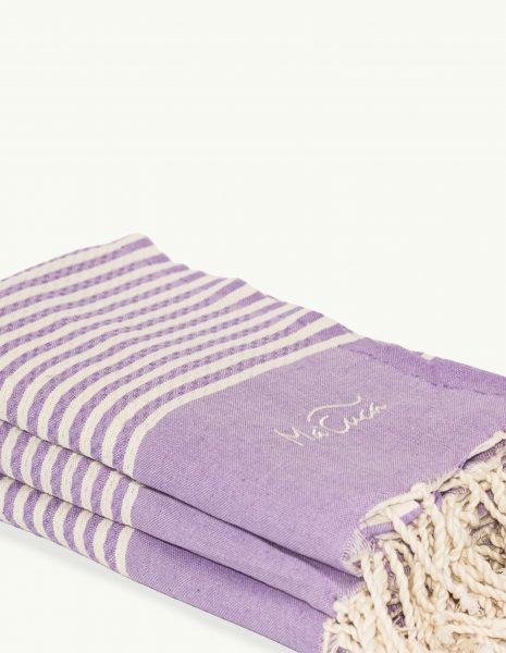 Toalla de playa Marinera 2x1m. — Color: Lavanda | Crudo