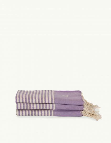 Toalla de playa Marinera 2x1m. — Color: Lavanda | Crudo