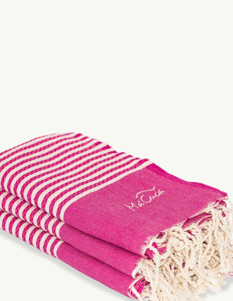 Toalla de playa Marinera 2x1m. — Color: Fucsia | Crudo