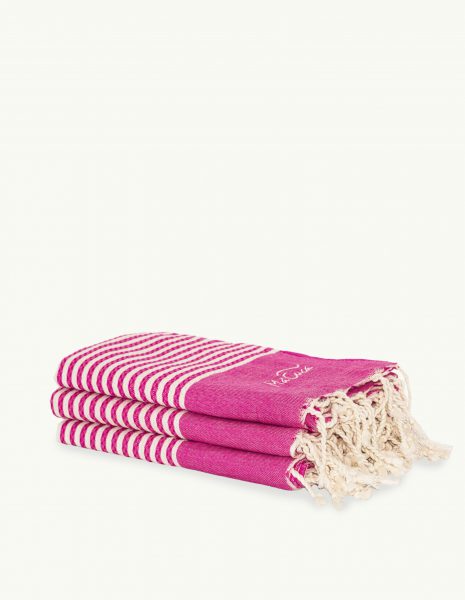 Toalla de playa Marinera 2x1m. — Color: Fucsia | Crudo