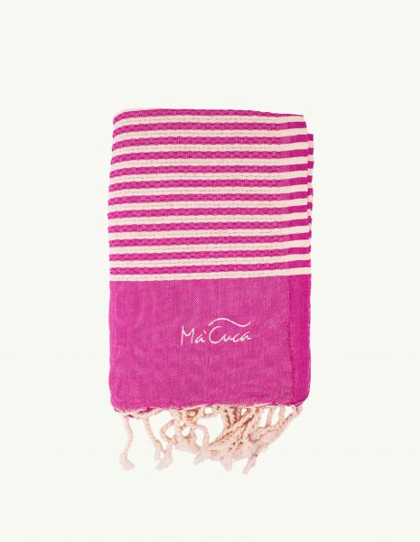 Toalla de playa Marinera 2x1m. — Color: Fucsia | Crudo
