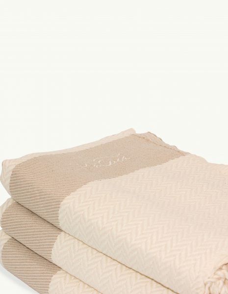 Fouta Oslo 2x1m. — Color: Crudo | Beige