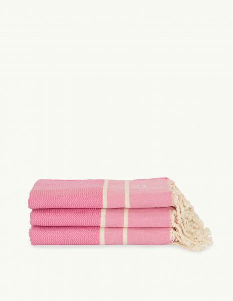 Toalla Chevron 2x1m. — Color: Rosa