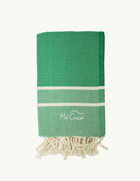 Toalla Chevron 2x1m. — Color: Verde