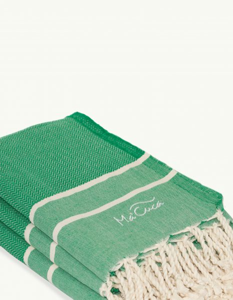 Toalla Chevron 2x1m. — Color: Verde