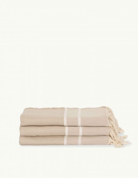 Toalla Chevron 2x1m. — Color: Beige