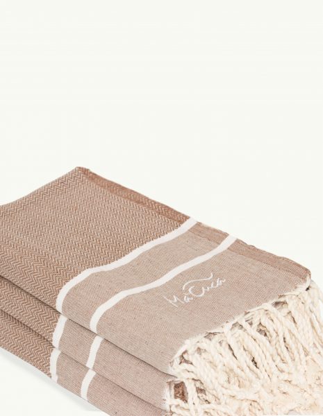 Toalla Chevron 2x1m. — Color: Terracota