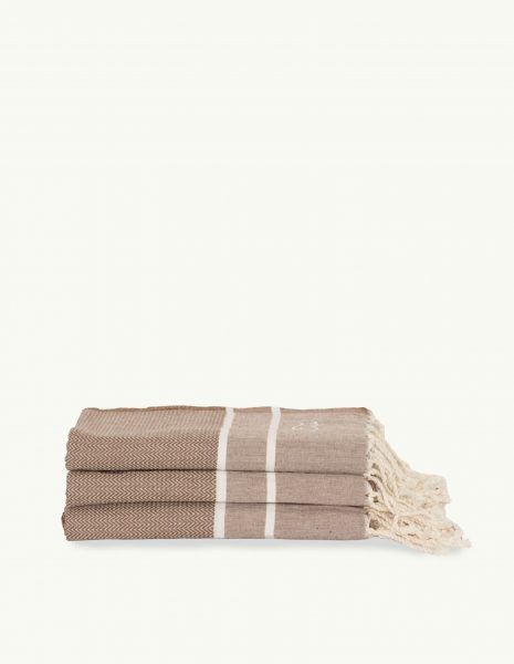 Toalla Chevron 2x1m. — Color: Terracota