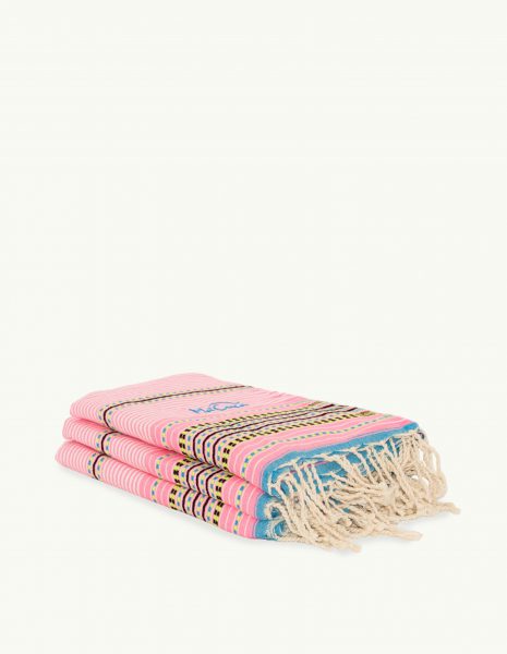 Toalla playa Berber 2x1m. — Color: Rosa fluor