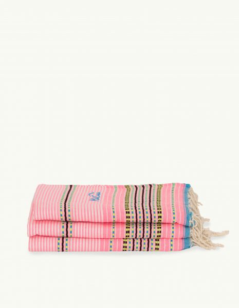 Toalla playa Berber 2x1m. — Color: Rosa fluor