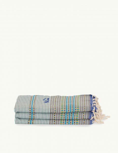 Toalla playa Berber 2x1m. — Color: Verde agua| Azul
