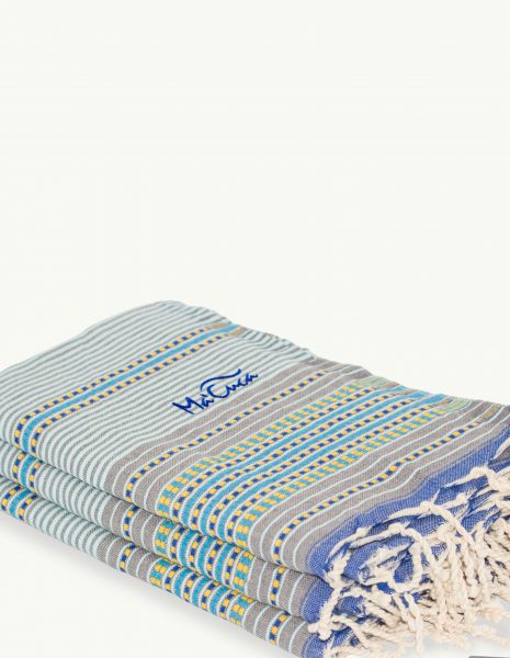 Toalla playa Berber 2x1m. — Color: Verde agua| Azul