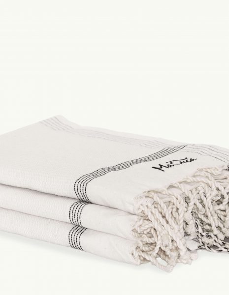 Toalla playa Natte 2x1m. — Color: Blanco
