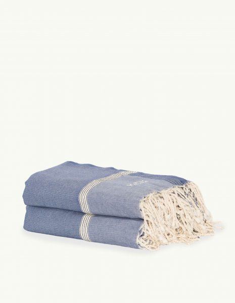 Cubrecama Natte 3x2,40m. — Color: Azul Jean
