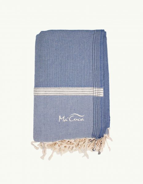 Cubrecama Natte 3x2,40m. — Color: Azul Jean
