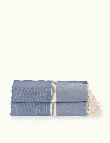 Cubrecama Natte 3x2,40m. — Color: Azul Jean