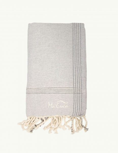 Toalla playa Natte 2x1m. — Color: Gris claro