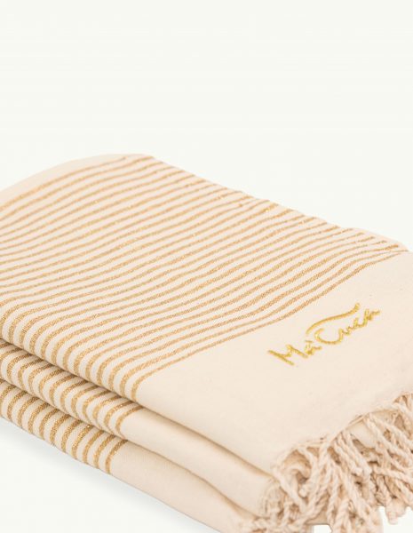 Deco Lurex 2x1m. — Color: Crudo | Dorado