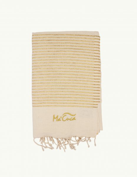 Deco Lurex 2x1m. — Color: Crudo | Dorado