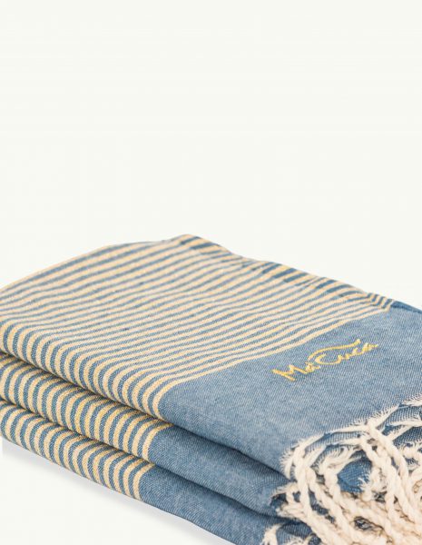 Deco Lurex 2x1m. — Color: Azul Petróleo | Dorado