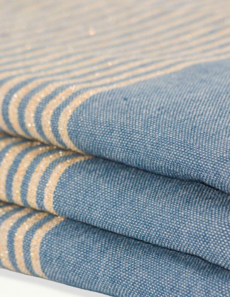 Deco Lurex 2x1m. — Color: Azul Petróleo | Dorado