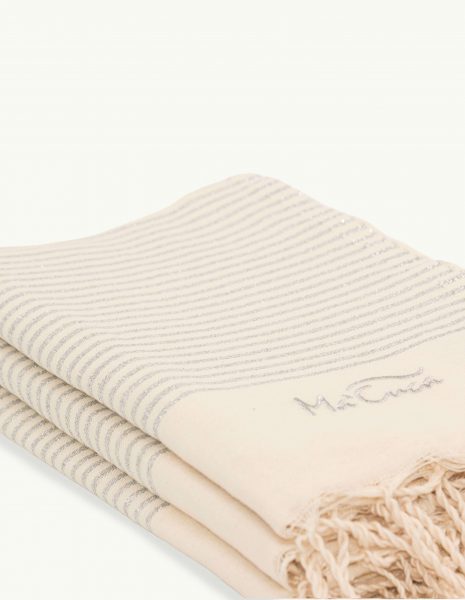 Deco Lurex 2x1m. — Color: Crudo | Plata
