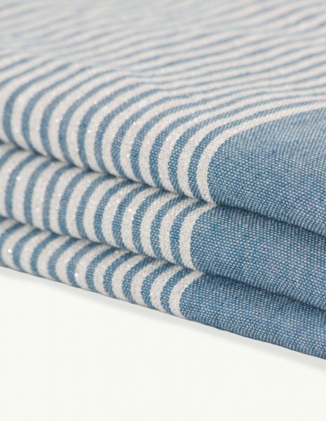 Deco Lurex 2x1m. — Color: Azul Petróleo | Plata